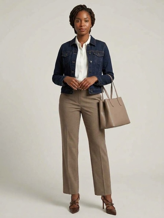 GAP Pants - GAP Straight-Leg Pants in Light Brown Size 6